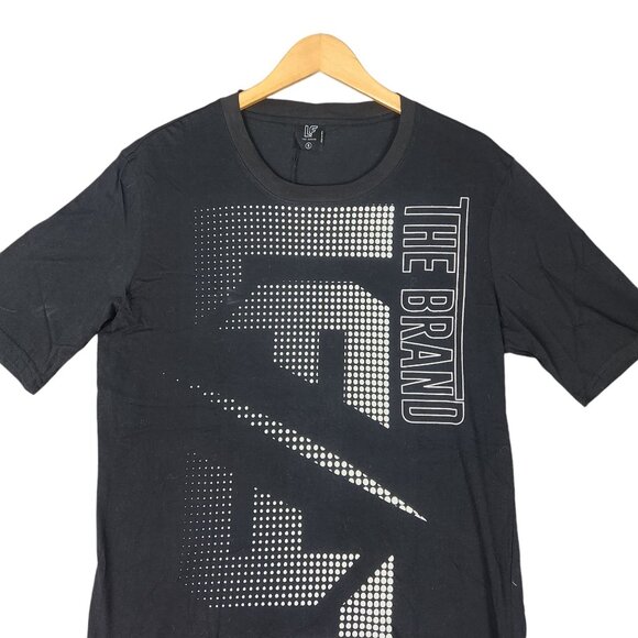 LF The Brand Graphic T-Shirt Black White Short Sleeve S 100% Cotton - Picture 2 of 7